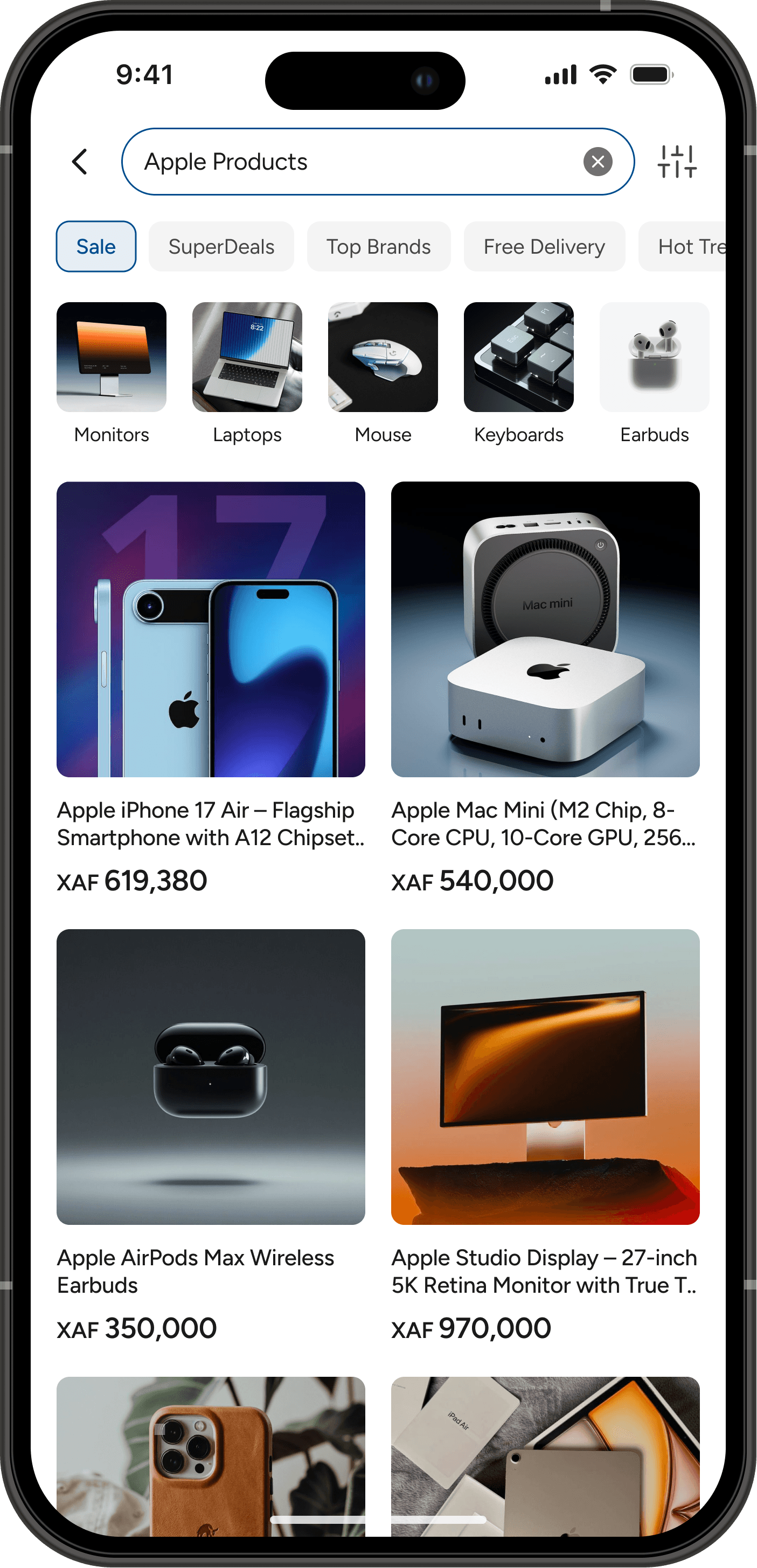 Buyers Screen